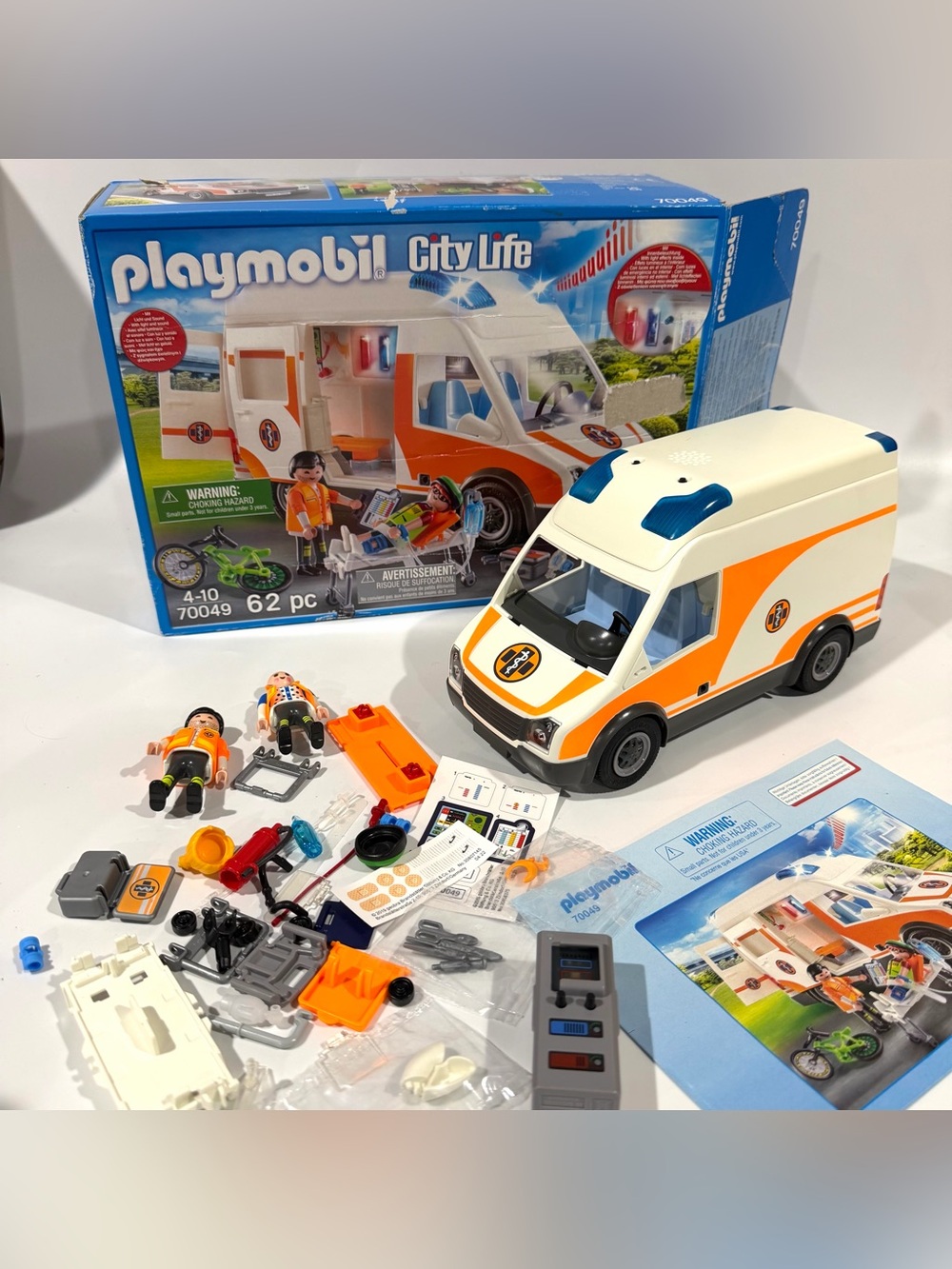 Playmobil 70049 City Life Hospital Ambulance with Lights & Sounds